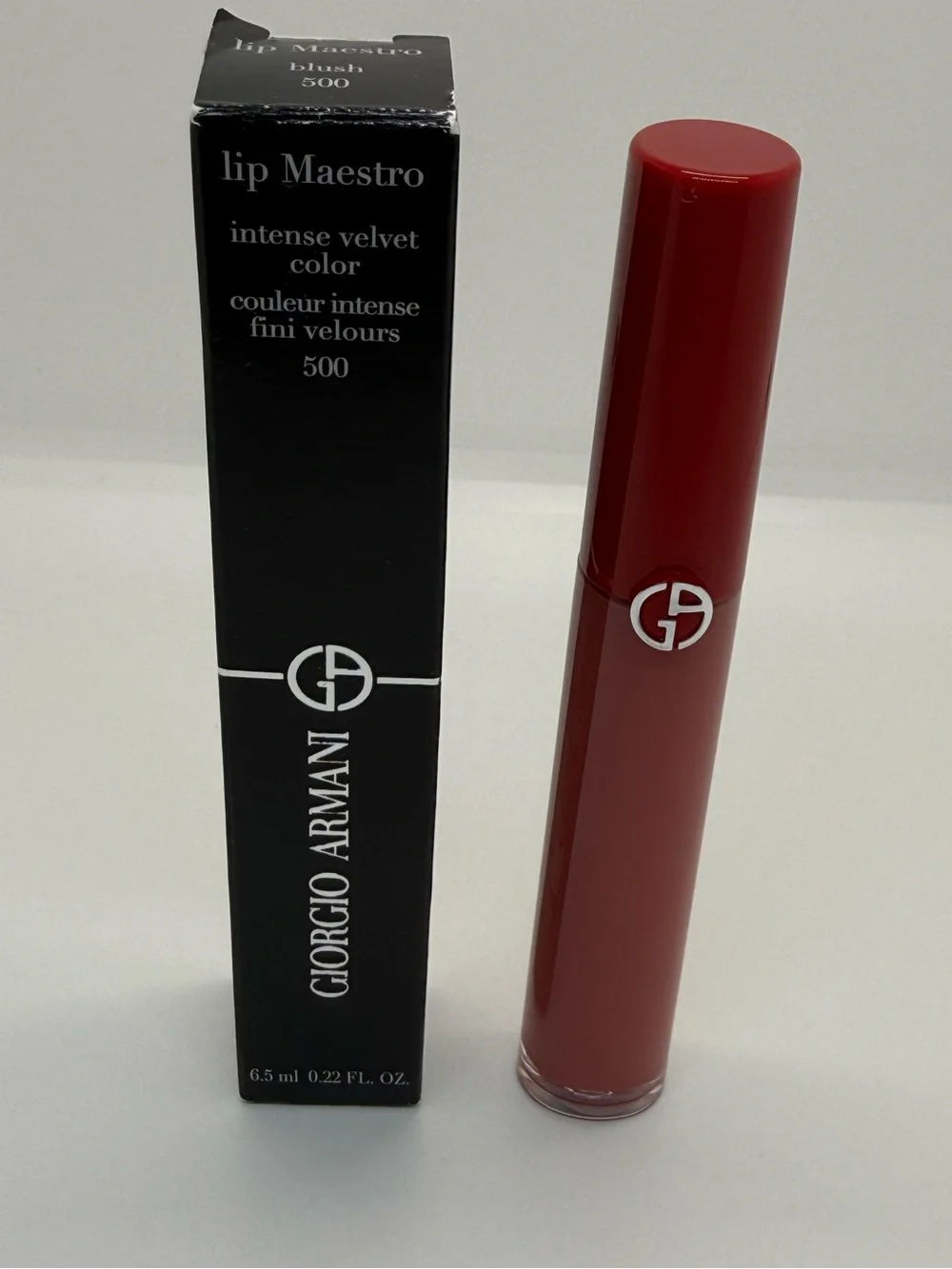 Giorgio Armani Lip Maestro 500 Blush Velvet Liquid Lipstick NEW